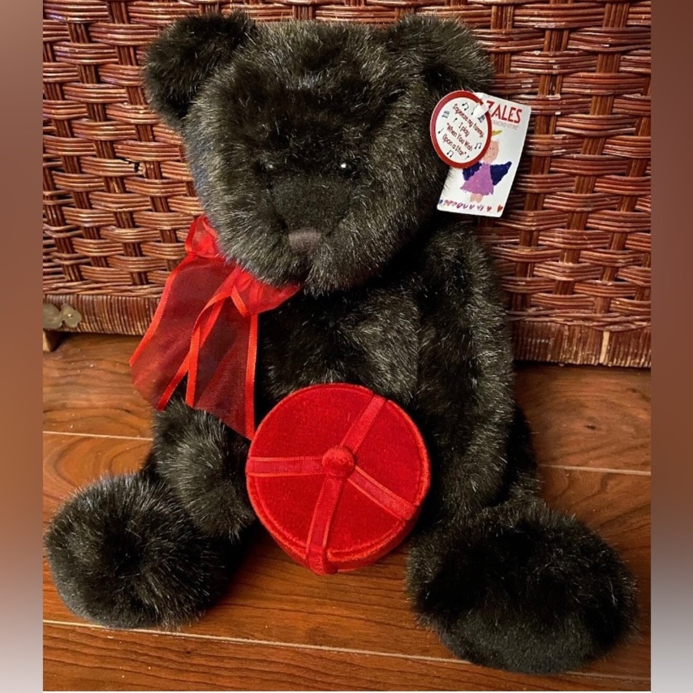 Zales Plush Teddy Bear With Red Velvet Gift Box